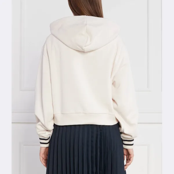 Укороченная толстовка свободного кроя Reg monotype slv Tommy Hilfiger, белый — фото 3