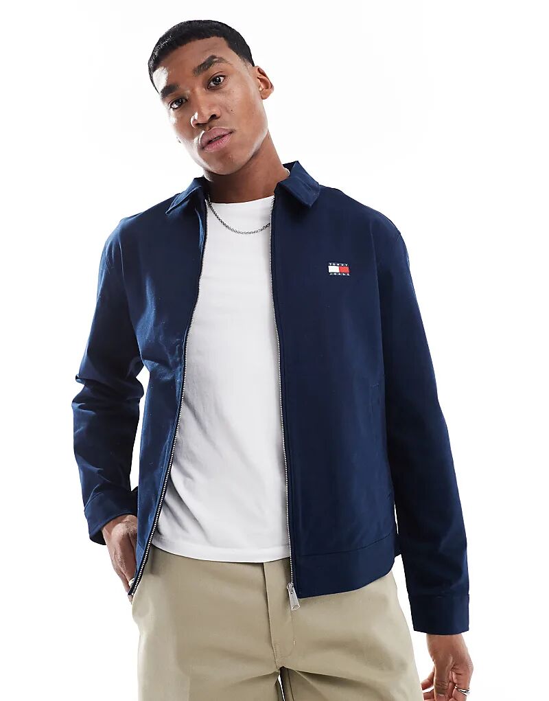 

Куртка-бомбер с логотипом темно-синего цвета Tommy Jeans