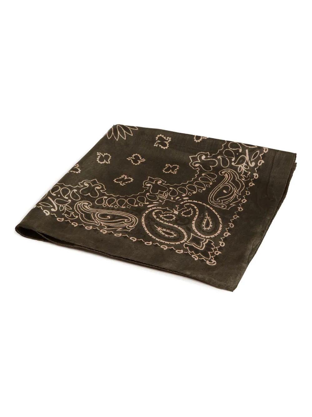 

Шелковый шарф с узором пейсли GOLDEN GOOSE, зеленый