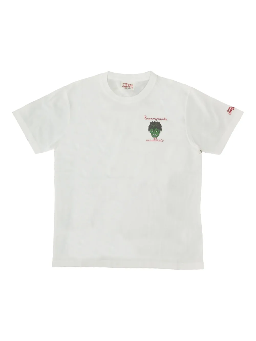 

Футболка с вышитым кактусом MC2 SAINT BARTH, белый