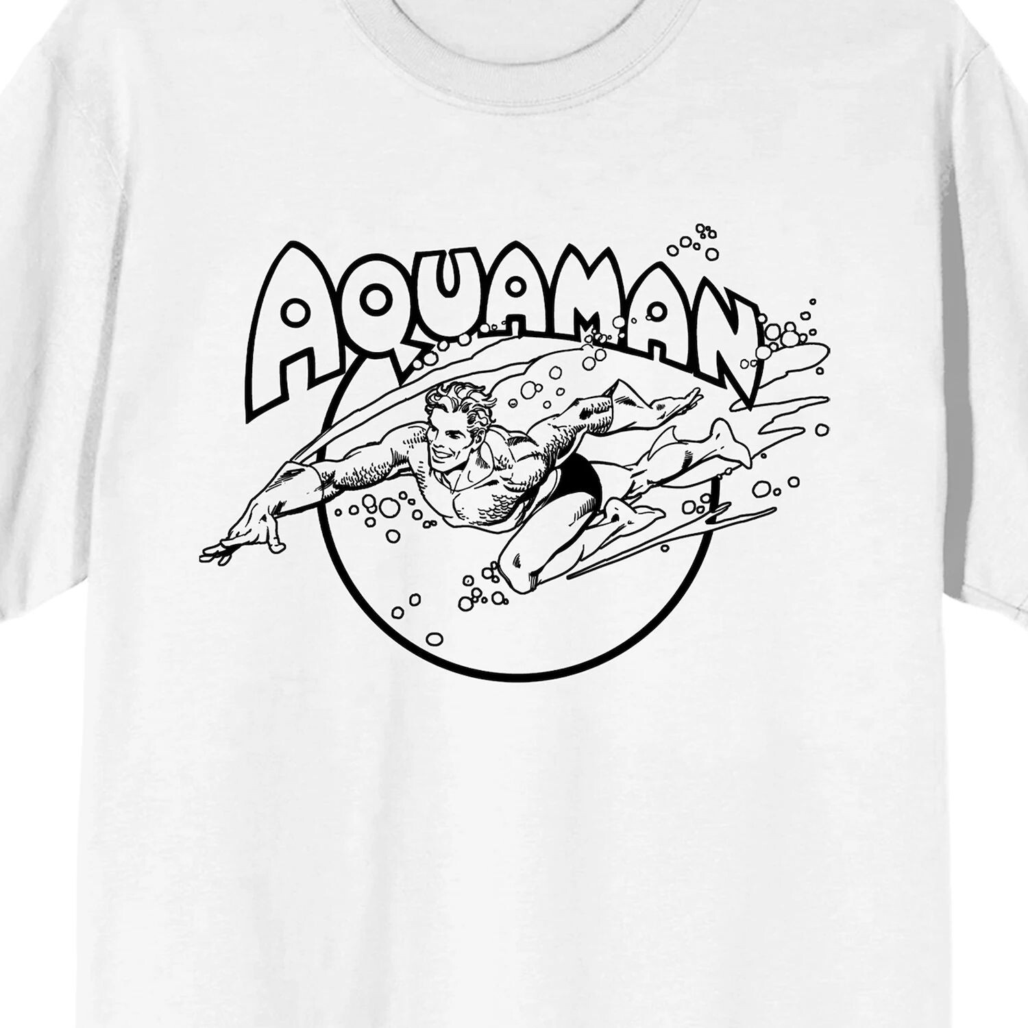 

Мужская футболка для дайвинга Aquaman Superhero Licensed Character, Белый, Мужская футболка для дайвинга Aquaman Superhero Licensed Character