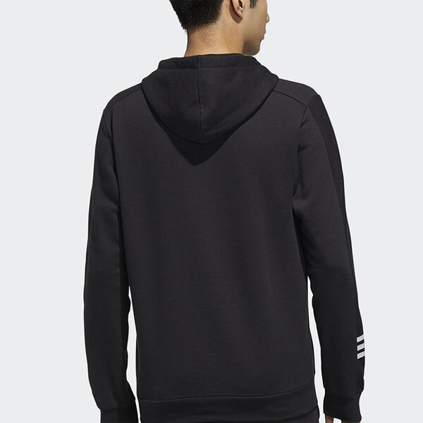 Толстовка adidas Sports Casual Hooded Sweater Men Black, черный — фото 4