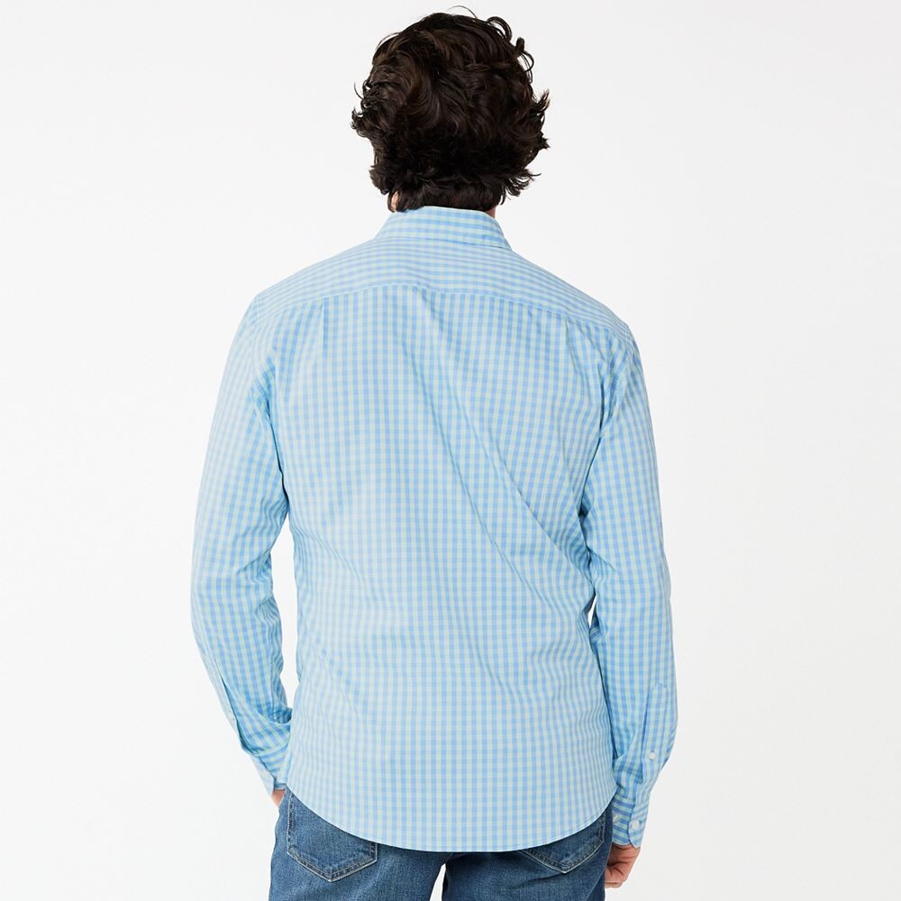 

Мужская рубашка на пуговицах Sonoma Goods For Life Performance, цвет White Blue Plaid