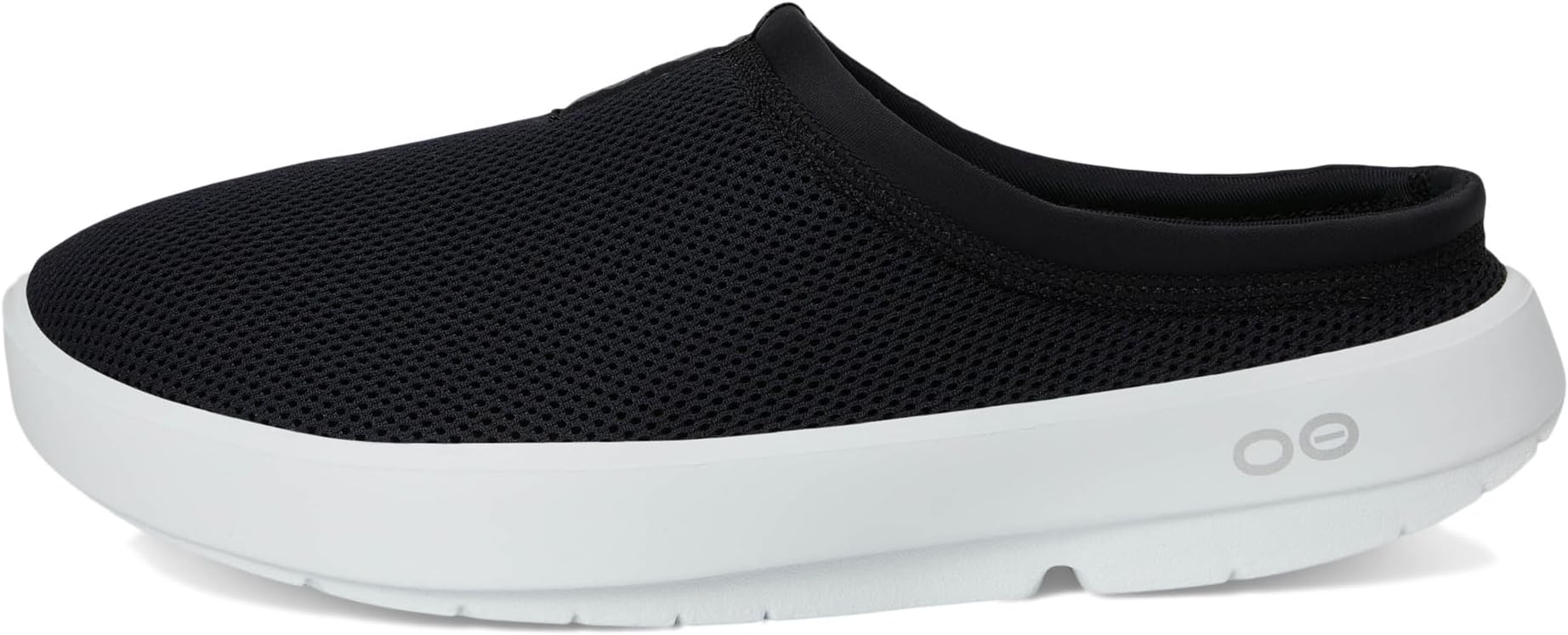 Кроссовки OOFOS OOcoozie Sport Mule Shoe, цвет White/Black — фото 4