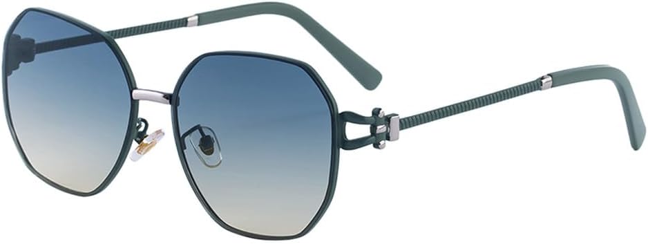 

Модные большие квадратные солнцезащитные очки для женщин в винтажном панк-стиле, многоугольные солнцезащитные очки, классические очки для вождения WNCKSQ, C7greenyellow