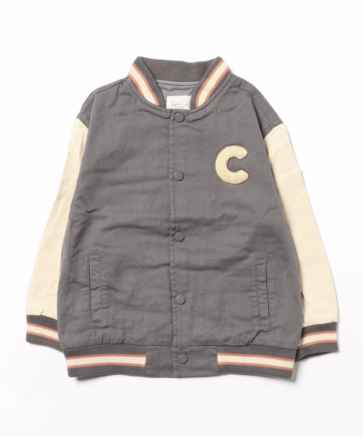 Куртка Varsity Rylee + Cru, хлопок, цвет натуральный+сланец