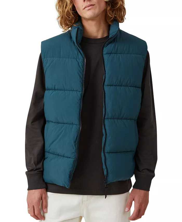 

Мужская утепленная жилетка Mother Puffer COTTON ON, синий