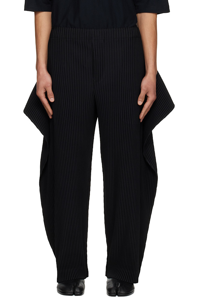

Накинуть и сложить брюки Homme Plissé Issey Miyake, черный
