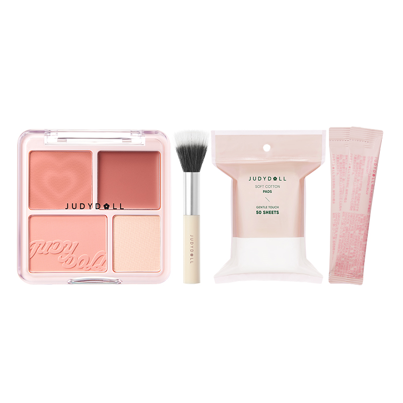 

Новая улучшенная палетка для контуринга и хайлайтинга с матовыми румянами и боковой тенью Judydoll