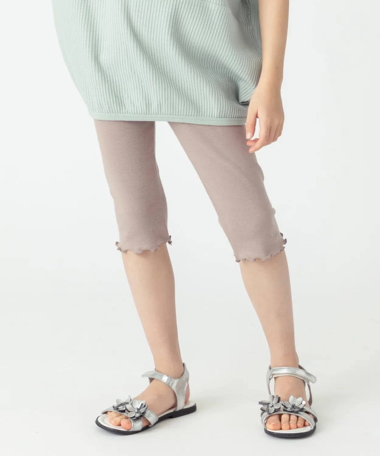 Леггинсы 6/8 длины на флисовой подкладке ever closet, цвет мокко