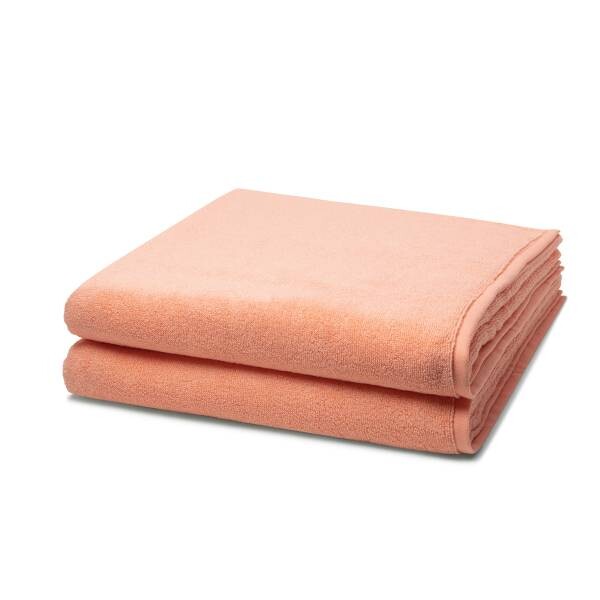 

Sensual Skin Набор полотенец Ross (2 шт), 75x1x140 см цвет peach pink