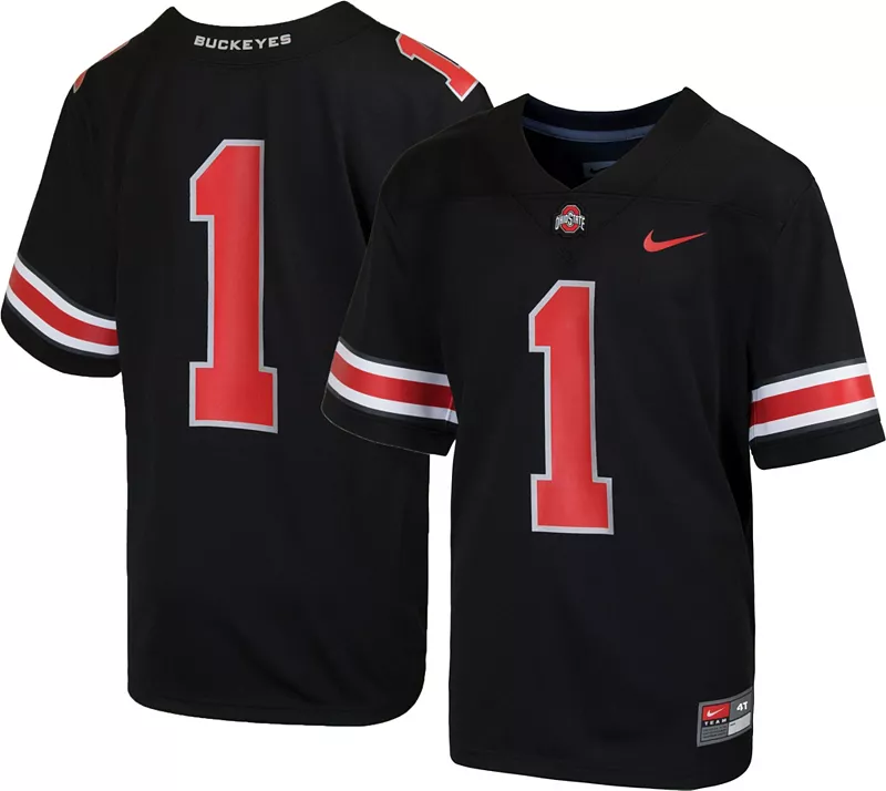 

Черная футбольная майка Nike Toddler Ohio State Buckeyes #1 Untouchable Game