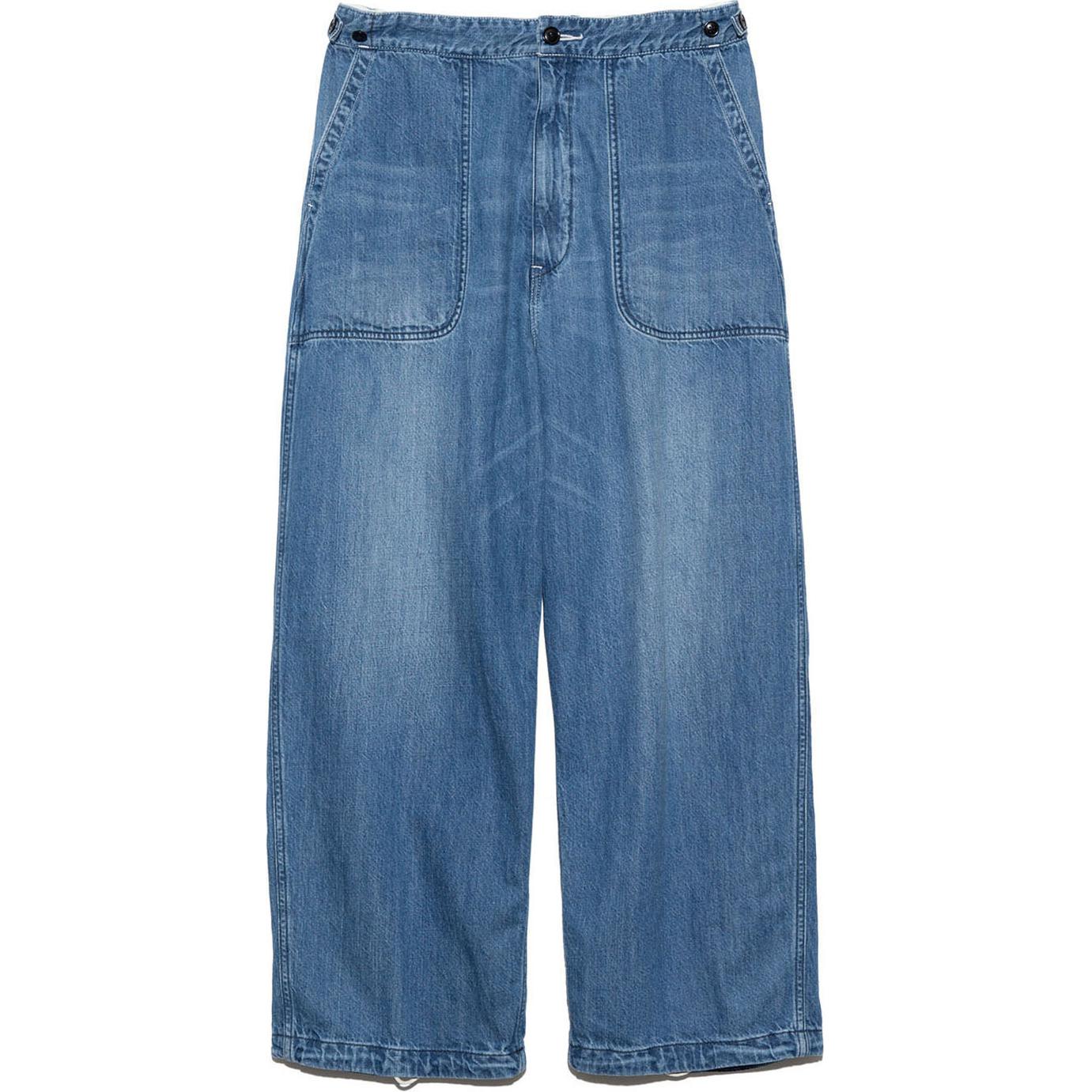 

Рабочие джинсовые брюки Nanamica, светлый индиго