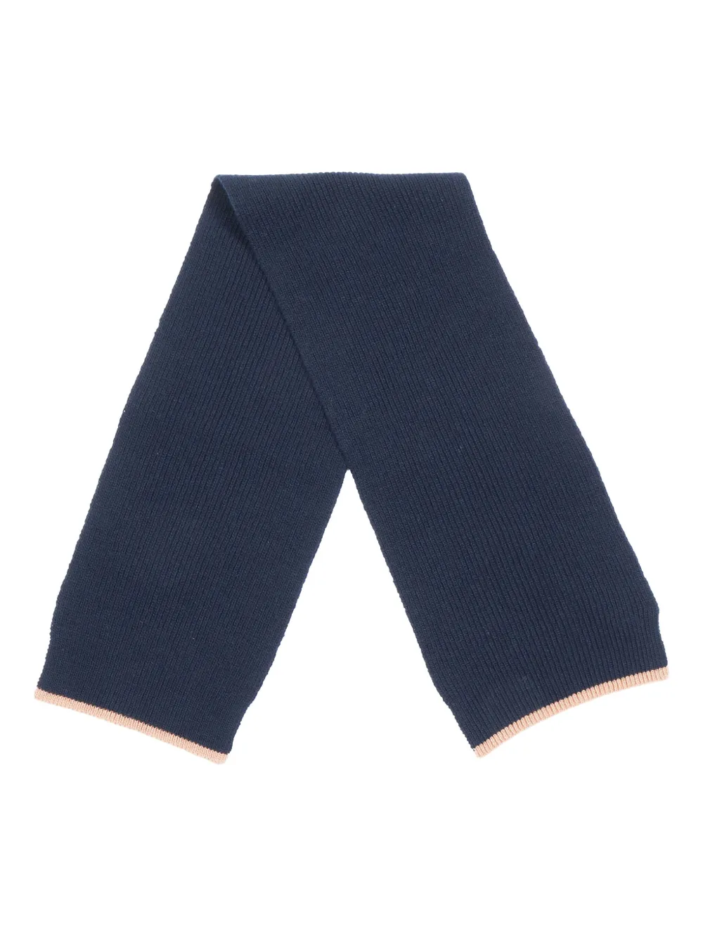 

Шарф из шерсти в рубчик Il Gufo, синий