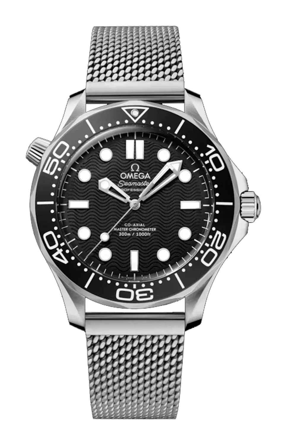 SEAMASTER DIVER 300M 42 ММ, СТАЛЬ НА СТАЛИ - 210.30.42.20.01.010 OMEGA, черный
