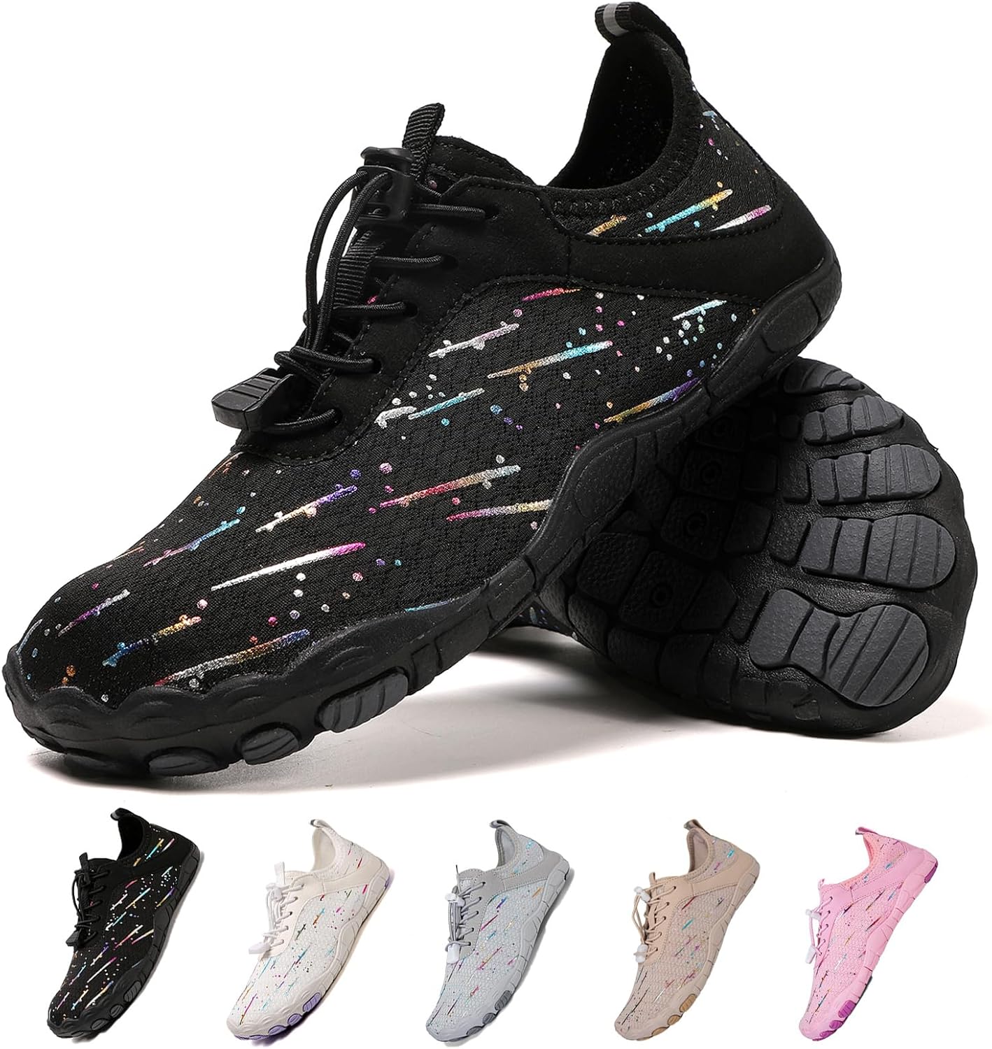 

Кроссовки для ходьбы для женщин и мужчин Feedmoo, черный