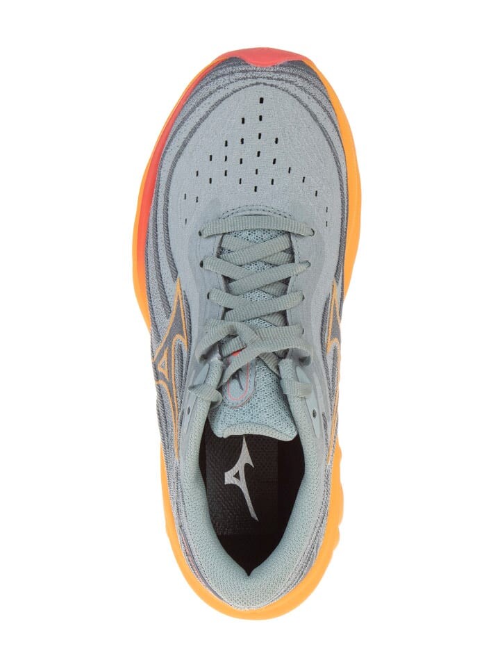 Кроссовки Mizuno Laufschuhe Wave Skyrise Wos, цвет Grau/Orange — фото 4