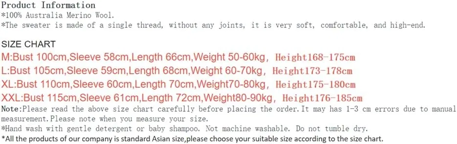 Классический мужской мягкий теплый пуловер Slim Fit с воротником-стойкой из 100% мериносовой шерсти, длинный рукав Generic, синий — фото 4