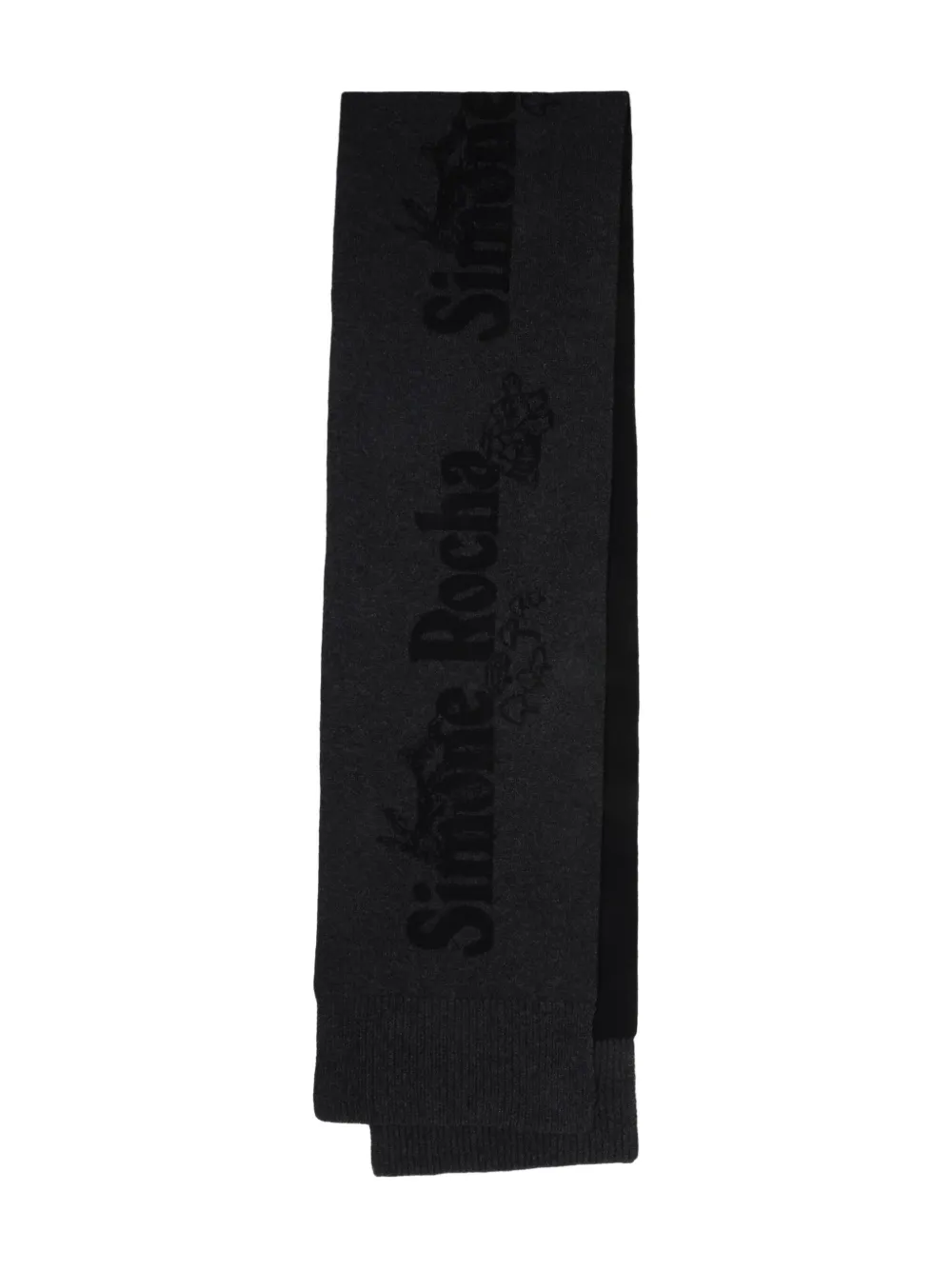 

Шарф с логотипом Simone Rocha, черный