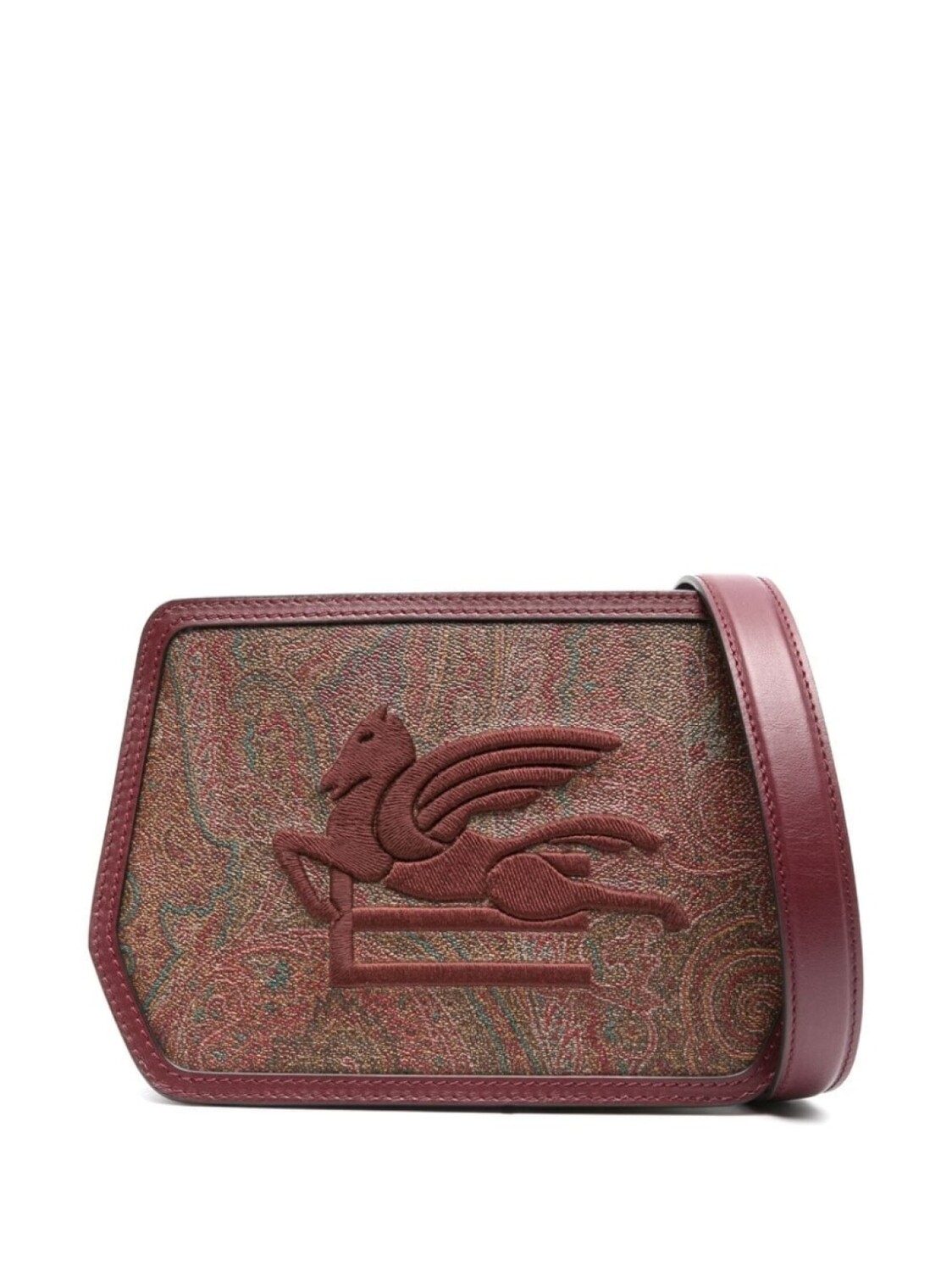 

Сумка через плечо с тисненым логотипом ETRO, красный