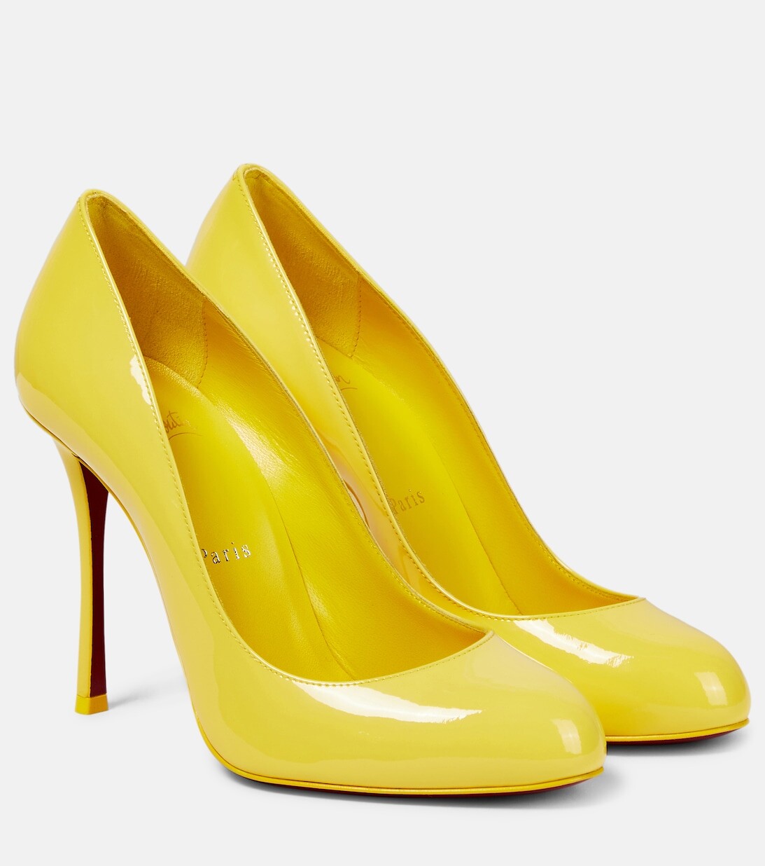 Лакированные туфли Dolly Christian Louboutin, желтый
