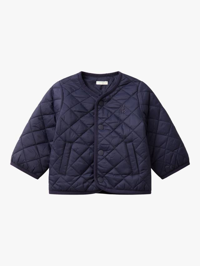 

Детская стеганая куртка Benetton, темно-синий