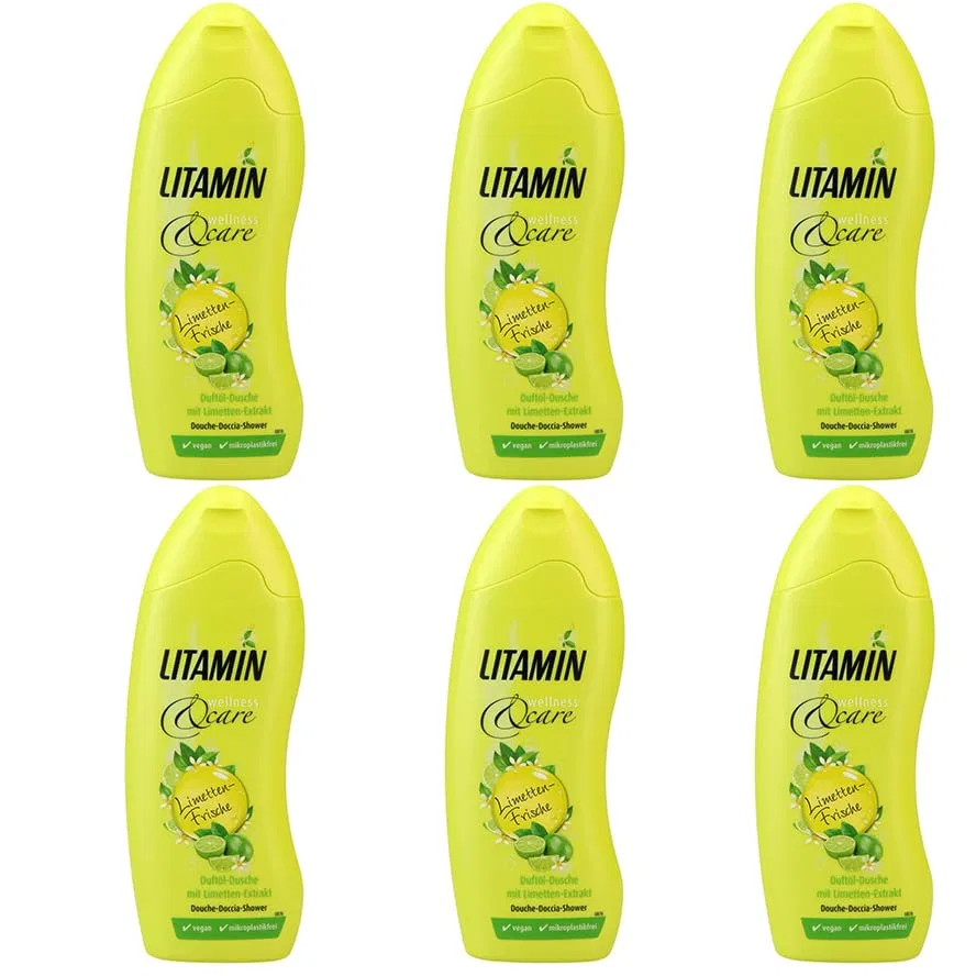 Набор гелей для душа Litamin Wellness Care «Лаймовая свежесть», 6 x 250 мл Litamin