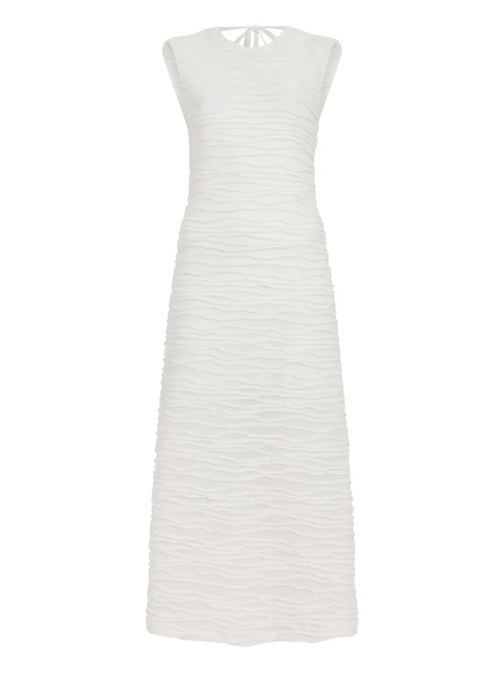

Платье миди без рукавов Laura с текстурой Proenza Schouler White Label, белый