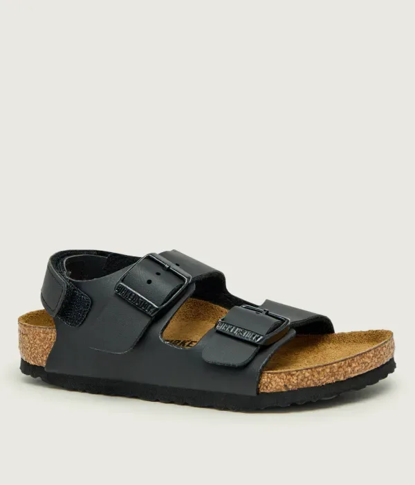 Детские кожаные сандалии AS Kids Milano narrow fit Birkenstock, черный