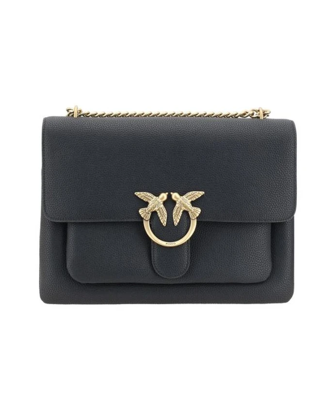 

Сумка через плечо Love с культовой деталью Pinko, черный