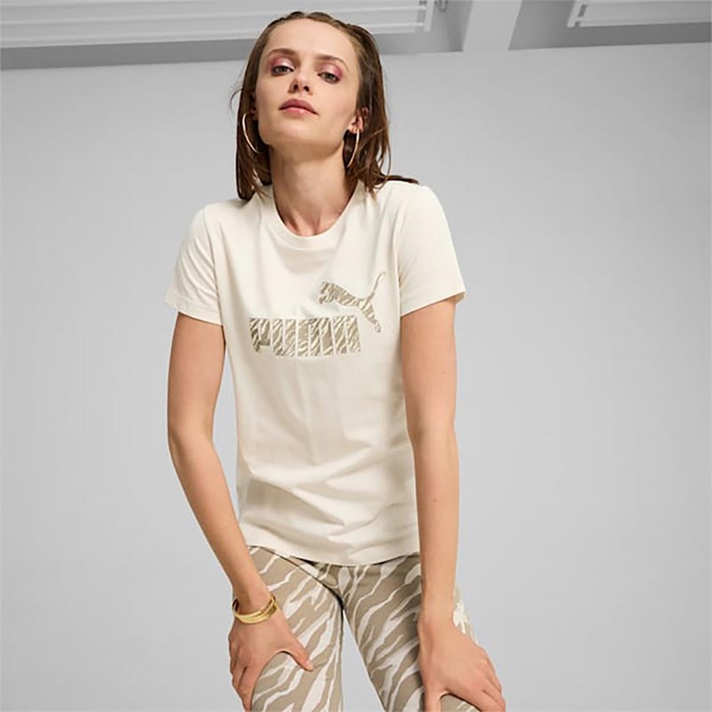 

Женская футболка ess+ Animal Tee Puma, экрю