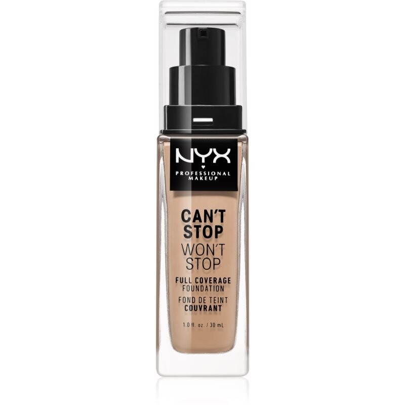 

NYX Professional Makeup Can't Stop Won't Stop Full Coverage Foundation тональный крем с плотным покрытием оттенка Light Ivory 30 мл Inna Marka