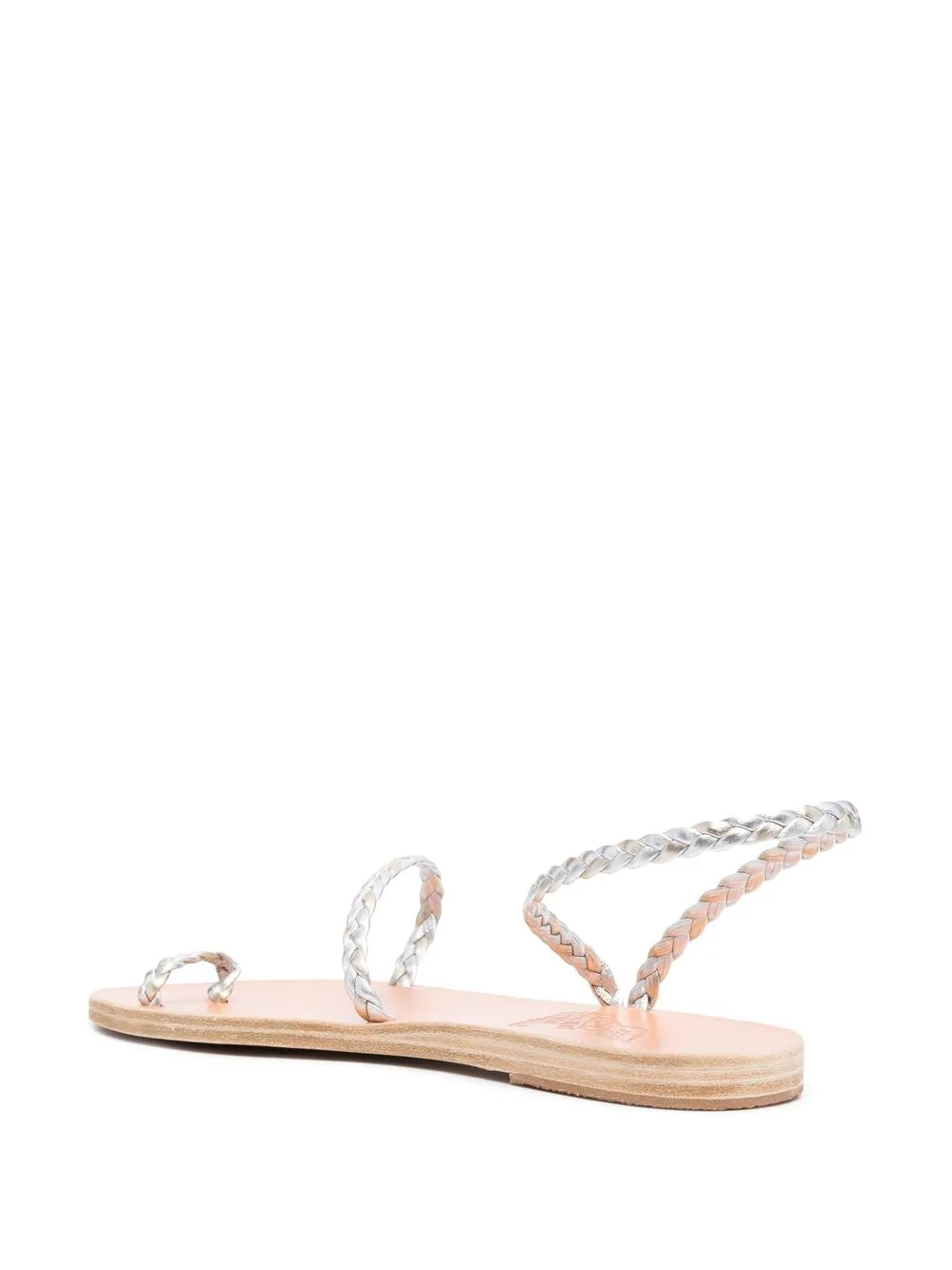 Сандалии с плетеными ремешками Ancient Greek Sandals, серебряный — фото 3