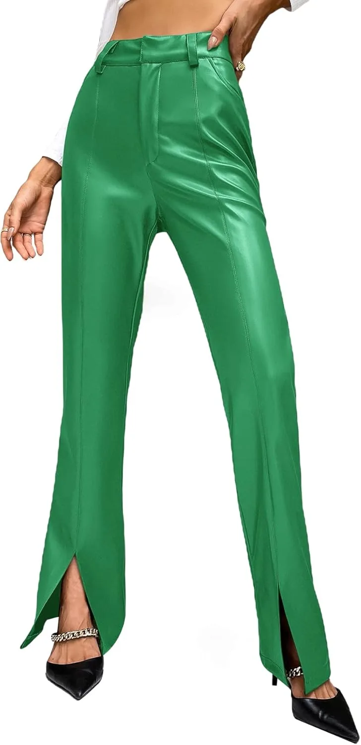 

WDIRARA женские джинсы с высокой талией, карманами и прямыми штанинами