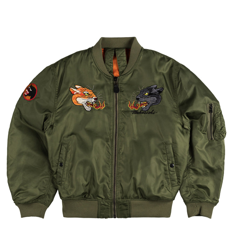 

Куртка duality panther ma1 flight jacket Maharishi, зеленый