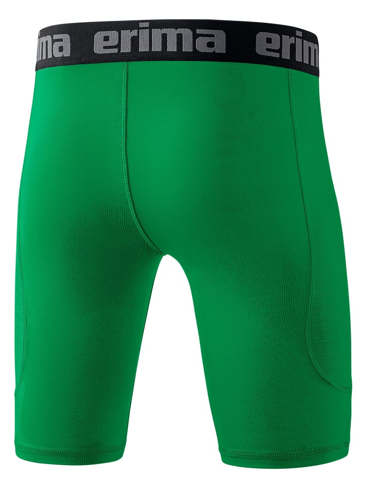 Erima Детские обтягивающие шорты Elemental Tight изумрудного цвета — фото 2