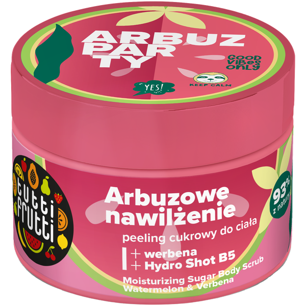 

Увлажняющий сахарный скраб для тела, 300 г Tutti Frutti Arbuz party