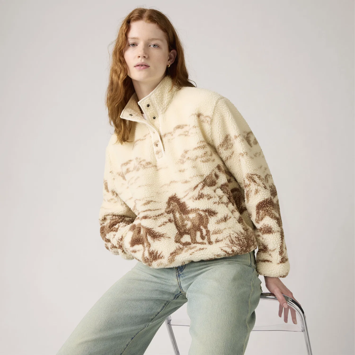 Пуловер Кейси Шерпа Levi's, White