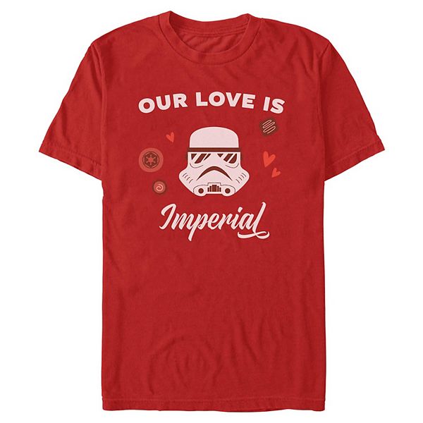 

Футболка с принтом Men's stormtrooper our love is imperial Star Wars