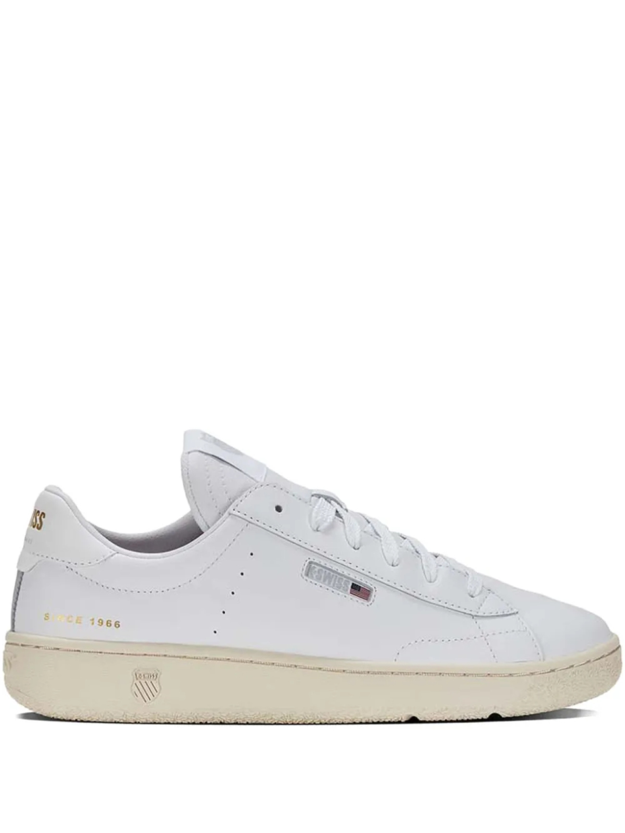 

Кроссовки в стиле корта из кожи K-Swiss, белый