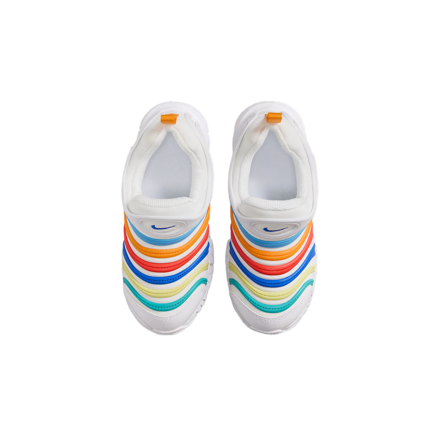 Nike Динамо free cushioning support низкие детские повседневные кроссовки white spotlight royal cactus gray kids' — фото 3