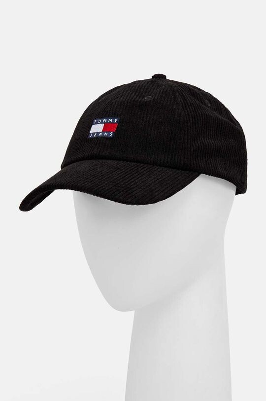 

Вельветовая бейсболка Tommy Jeans, черный