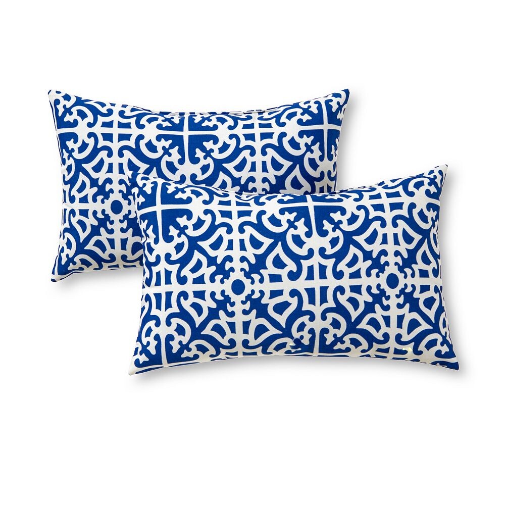 

Greendale Home Fashions Outdoor, 2 шт. прямоугольные декоративные подушки, цвет Indigo