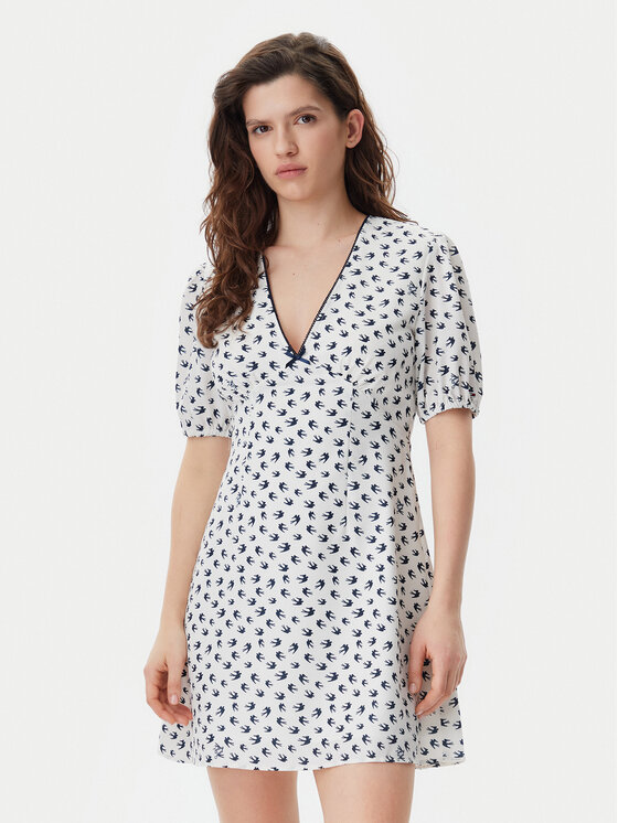 

Летнее платье стандартный крой DW0DW20337 Tommy Jeans, экрю