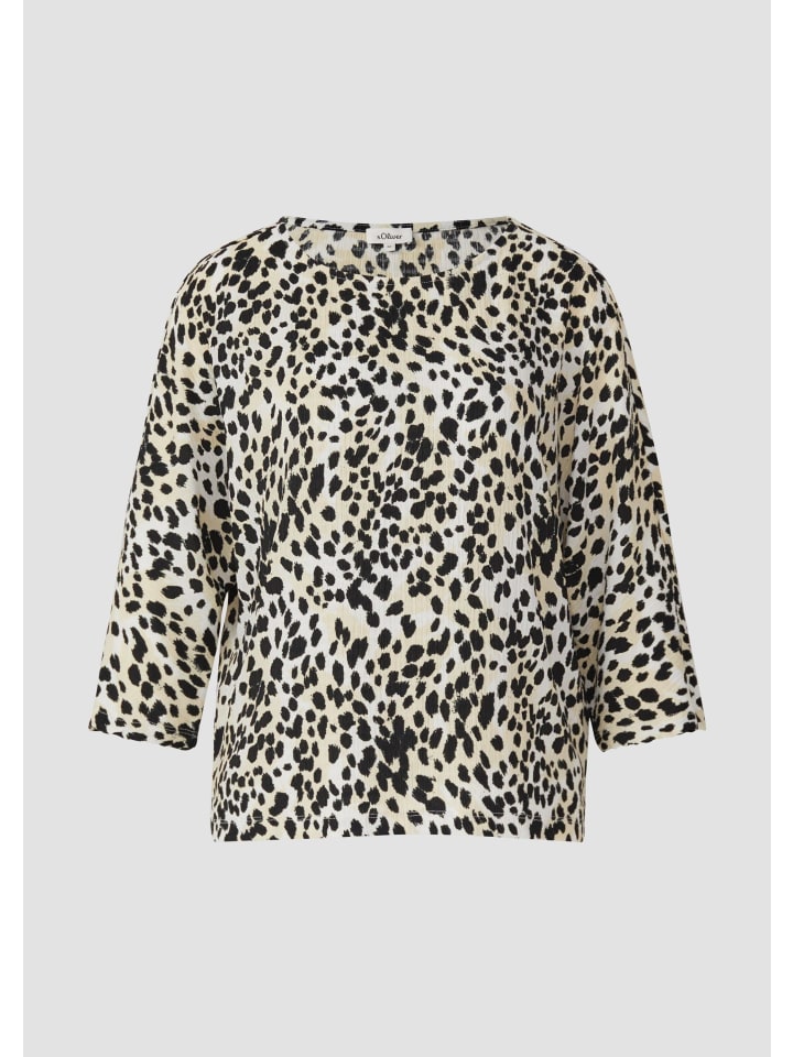 

s.Oliver Футболка цвета 02A2_крем, Хаки, s.Oliver Футболка цвета 02A2_крем