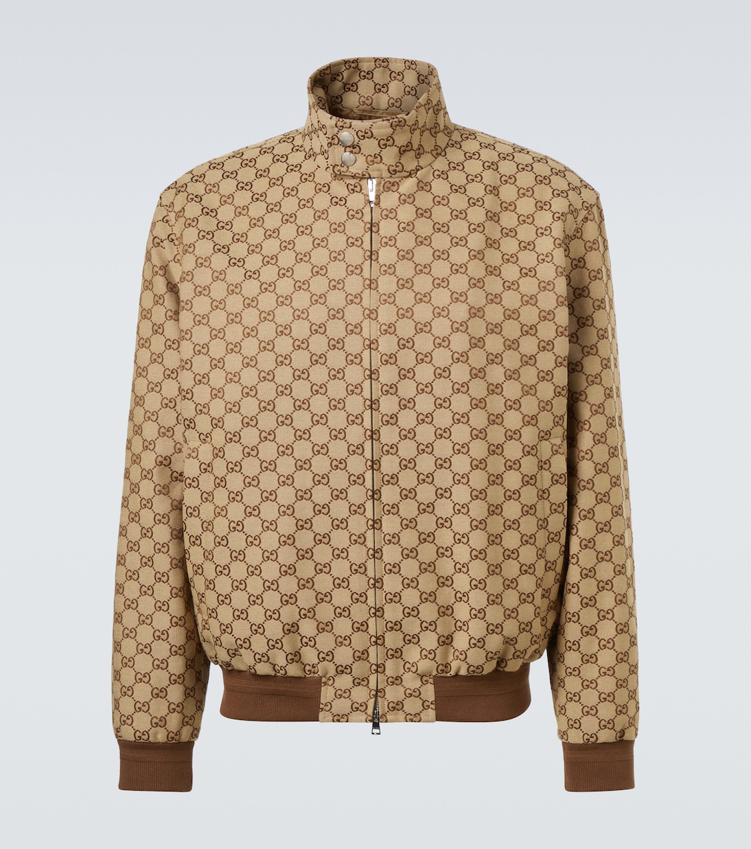 

GG Canvas бомбер Gucci, Camel/Ebony