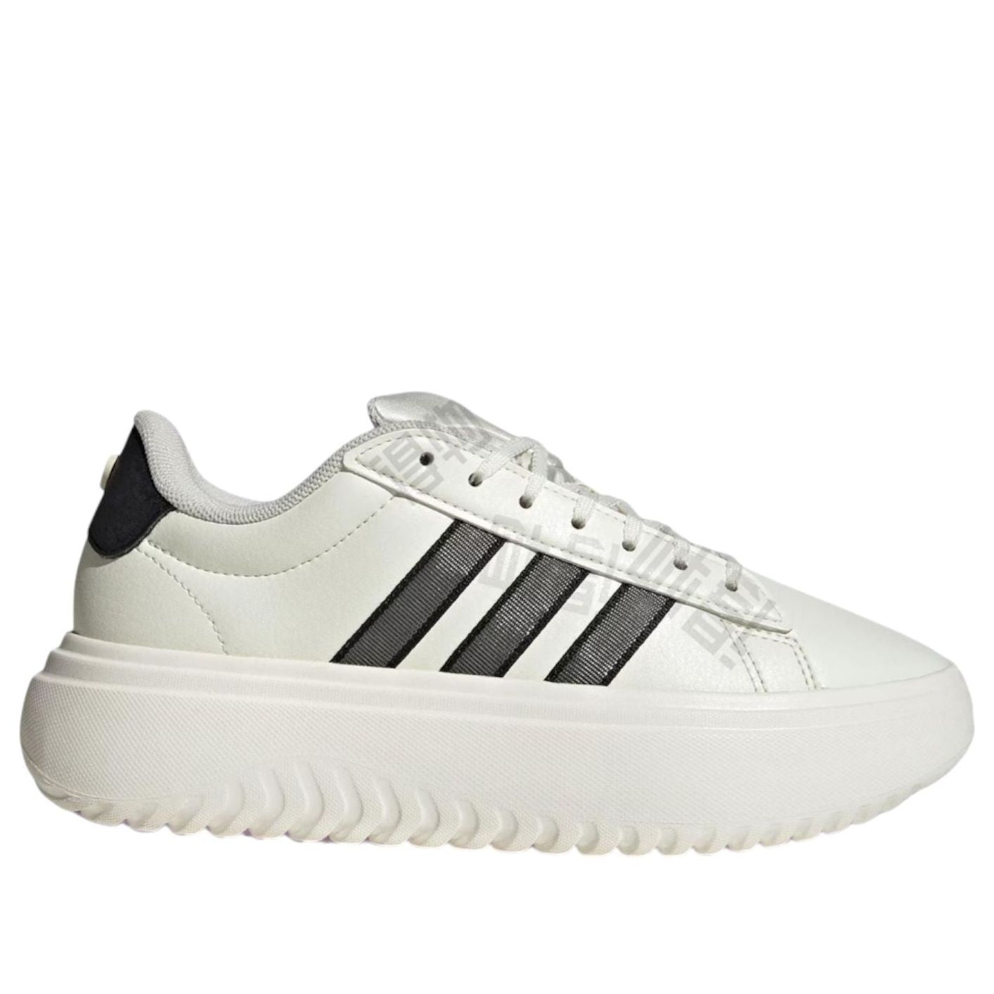 Кроссовки (WMNS) adidas Grand Court Platform 'White Black' — фото 4