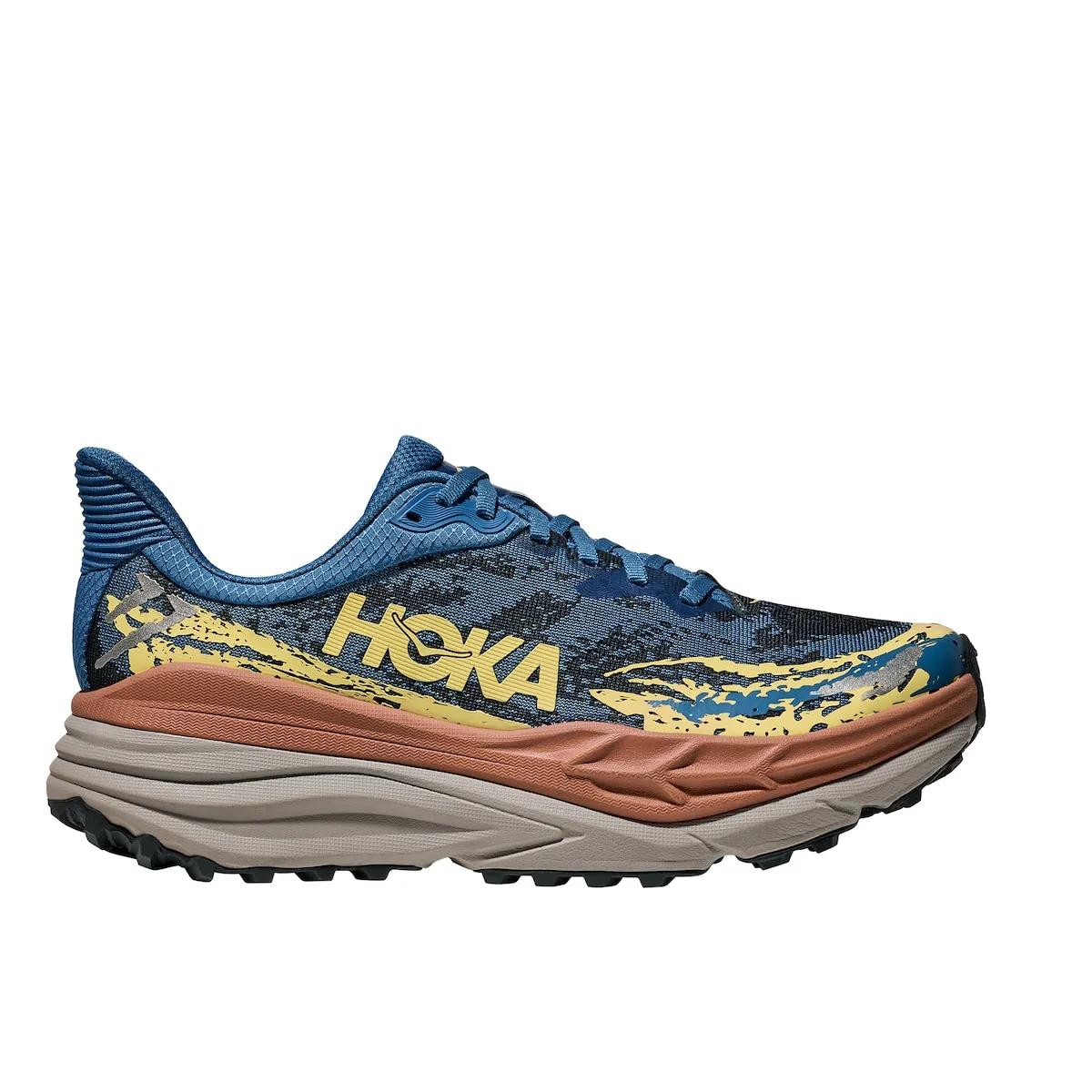 

Беговые кроссовки для мужчин STINSON 5 Hoka, темно-синий/оранжевый