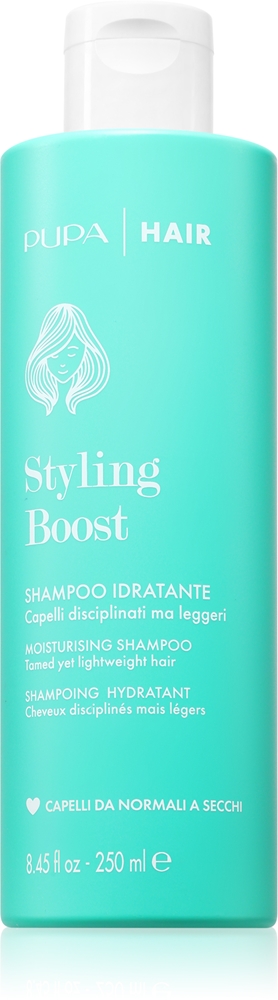 

Укрепляющий шампунь для укладки волос Idratante с легкой текстурой, увлажняющий шампунь для вьющихся волос Pupa Milano, 250 мл