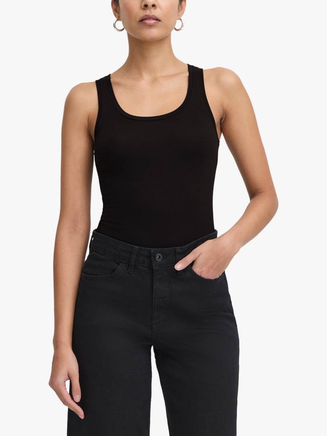 

Zola топ-майка с круглым вырезом ICHI, Black